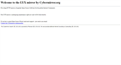 Desktop Screenshot of lyx.cybermirror.org