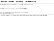 Tablet Screenshot of lyx.cybermirror.org