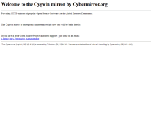 Tablet Screenshot of cygwin.cybermirror.org