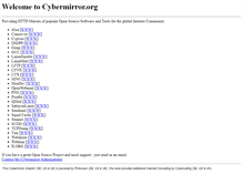Tablet Screenshot of cybermirror.org
