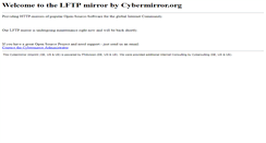 Desktop Screenshot of lftp.cybermirror.org