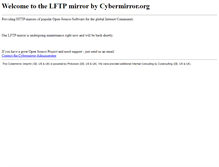 Tablet Screenshot of lftp.cybermirror.org