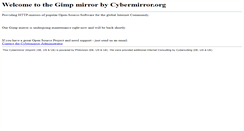 Desktop Screenshot of gimp.cybermirror.org
